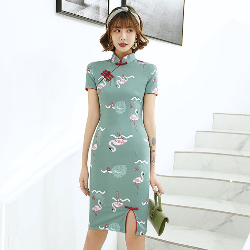 [SG InStock] 2025 Newest Cute Design Modern Style CheongSam. Qipao★CNY★Traditional★Dress★Elegant★Fast Delivery - CSC