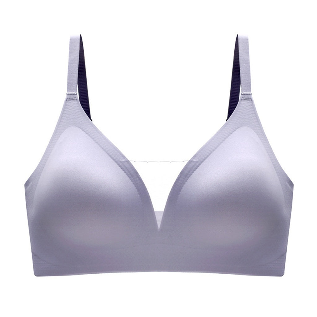 (SG InStock) Japan Suji V Neck Mesh Seamless Latex Bra (Seamless. Strapless. Sports) - TSB17
