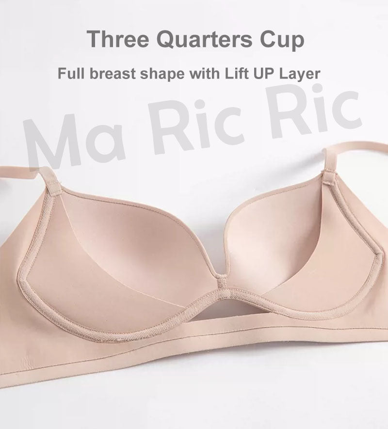(SG InStock) Up Lift Fashionable Seamless Glossy Wirless Bra (Wireless. Seamless. Strapless) - MBA03