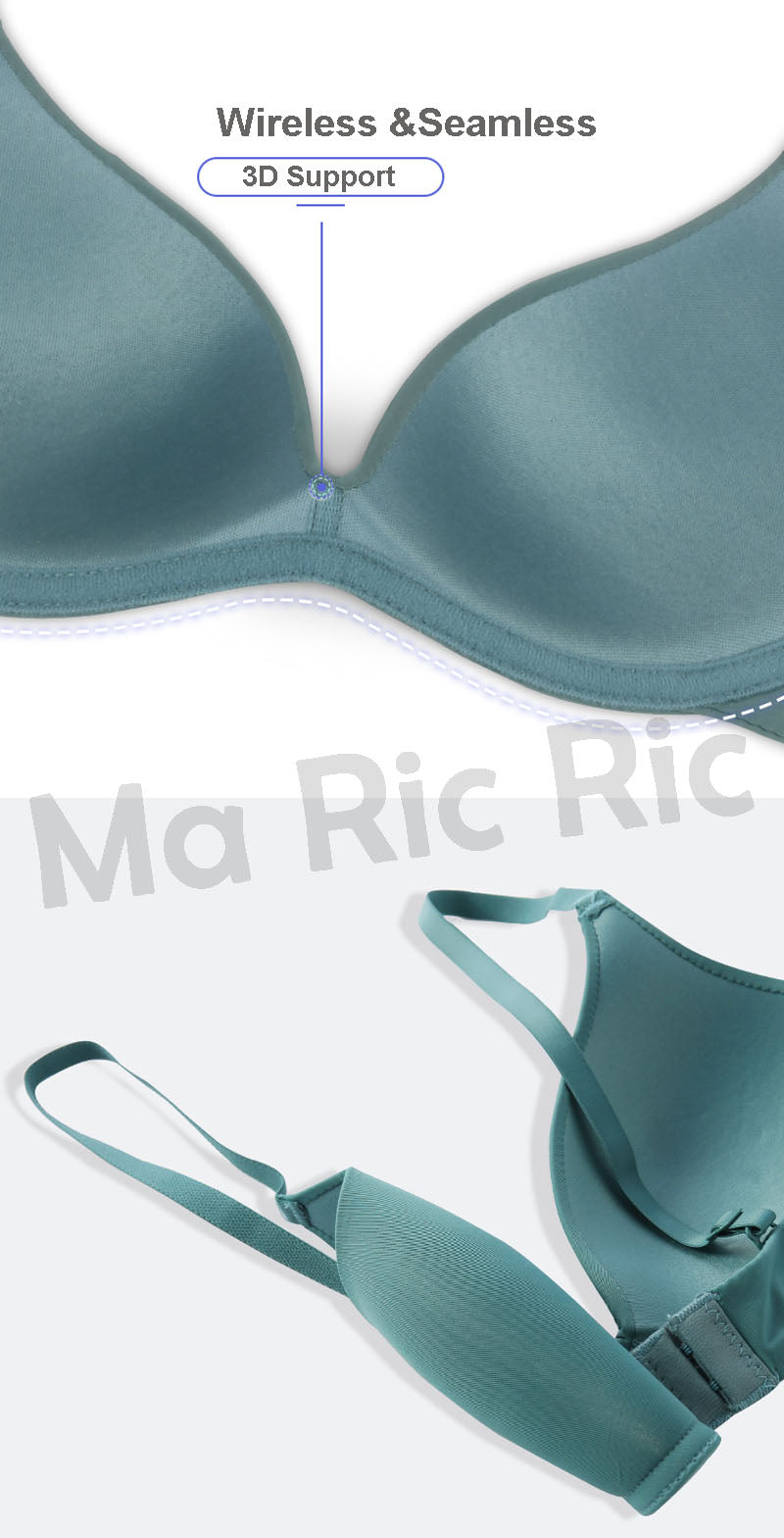 (SG InStock) Japan Glossy Thin Pad Seamless Bra (Wireless. Strapless. Push up) - MBA12
