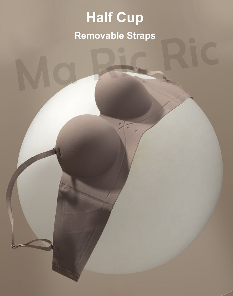 (SG InStock) Ultra Thick Push Up Double Back Band Strapless Bra (Wireless. Strapless.Seamless) - MBA15