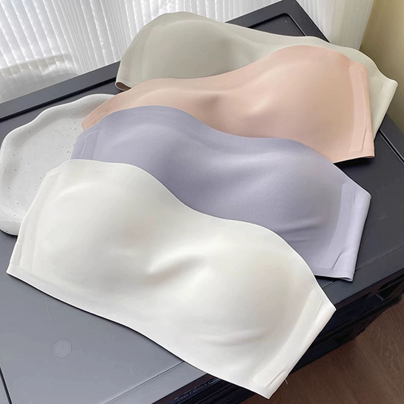 (SG InStock) Ma Ric Ric Cloud Feel Strapless Seamless Anti-Slip Tube Bra (Wireless. Seamless. Strapless) - MBA16