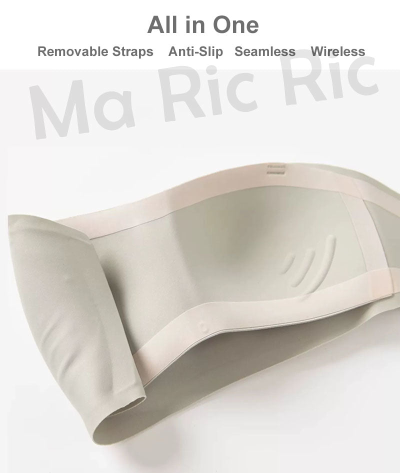 (SG InStock) Ma Ric Ric Cloud Feel Strapless Seamless Anti-Slip Tube Bra (Wireless. Seamless. Strapless) - MBA16