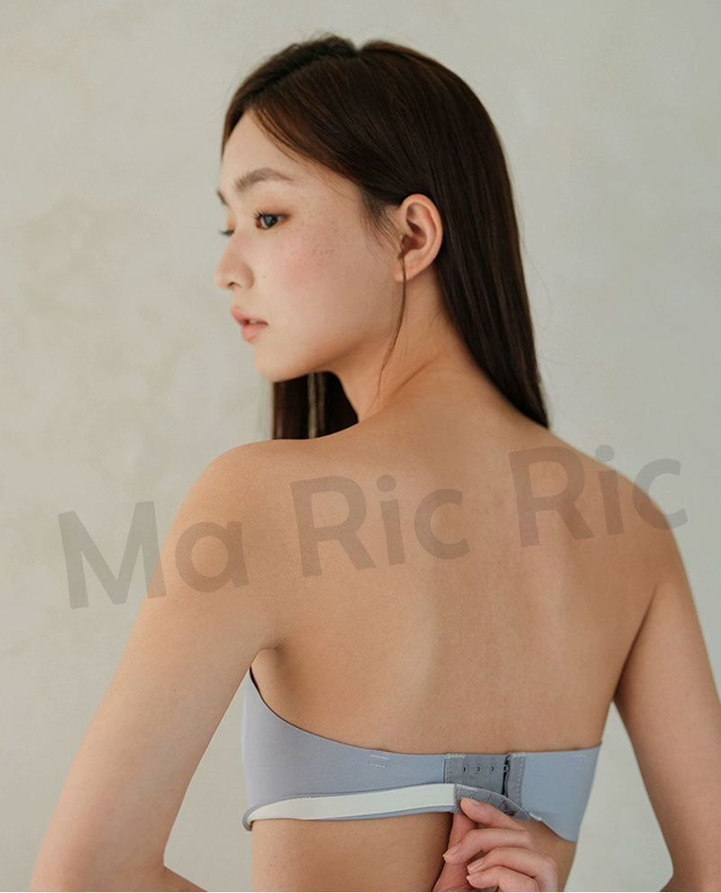 (SG InStock) Ma Ric Ric Cloud Feel Strapless Seamless Anti-Slip Tube Bra (Wireless. Seamless. Strapless) - MBA16