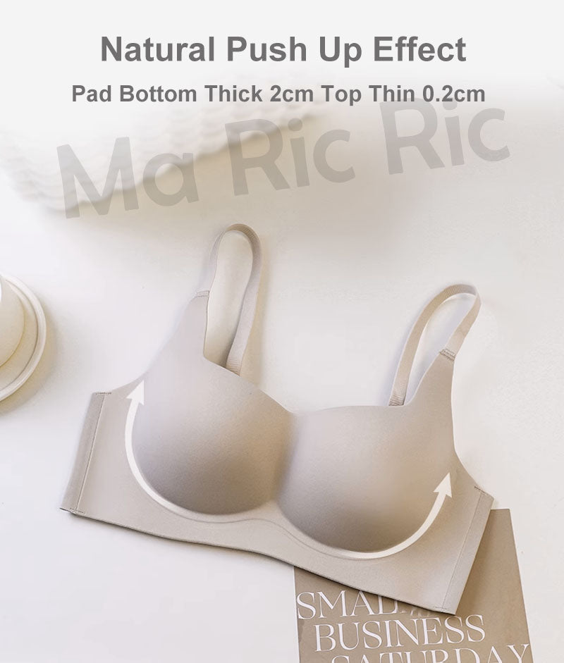 (SG InStock) Bouncy Thick Padding Scoop Neck Push Up Wireless Bra (Wireless. Seamless. lingerie) - MBA19