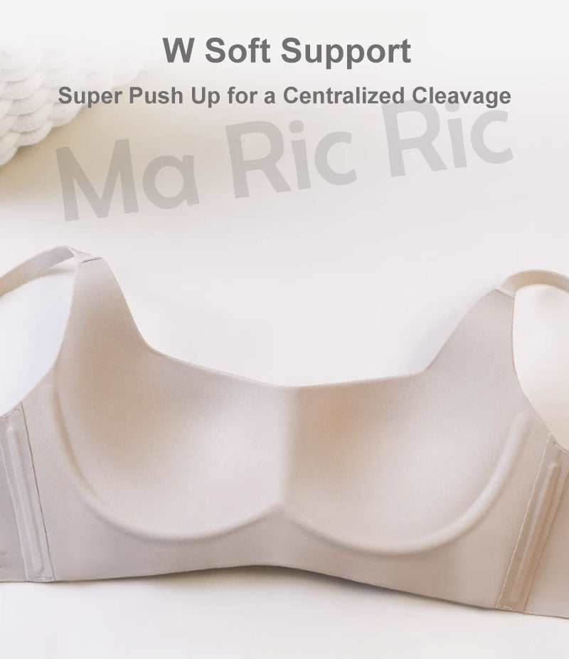 (SG InStock) Bouncy Thick Padding Scoop Neck Push Up Wireless Bra (Wireless. Seamless. lingerie) - MBA19