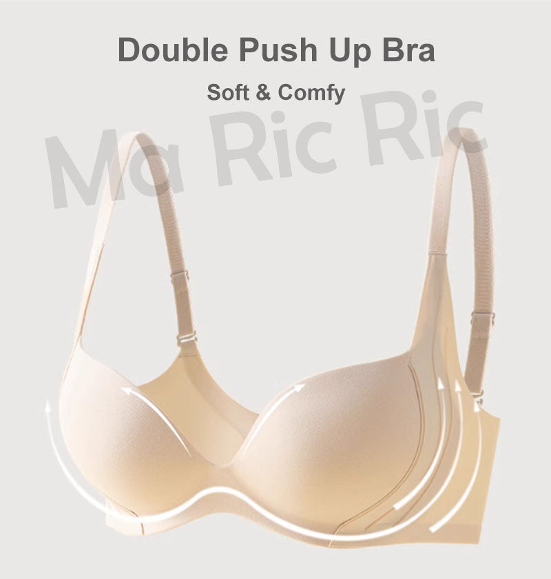 (SG InStock) Ma Ric Ric MaxiMiser Double Push Up Wireless Bra (Wireless. Seamless. lingerie) - MBA21