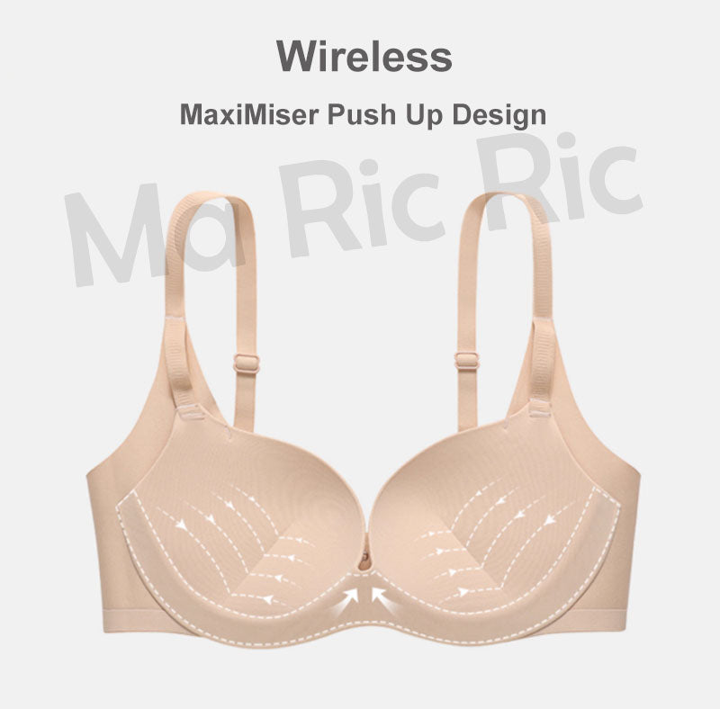 (SG InStock) Ma Ric Ric MaxiMiser Double Push Up Wireless Bra (Wireless. Seamless. lingerie) - MBA21