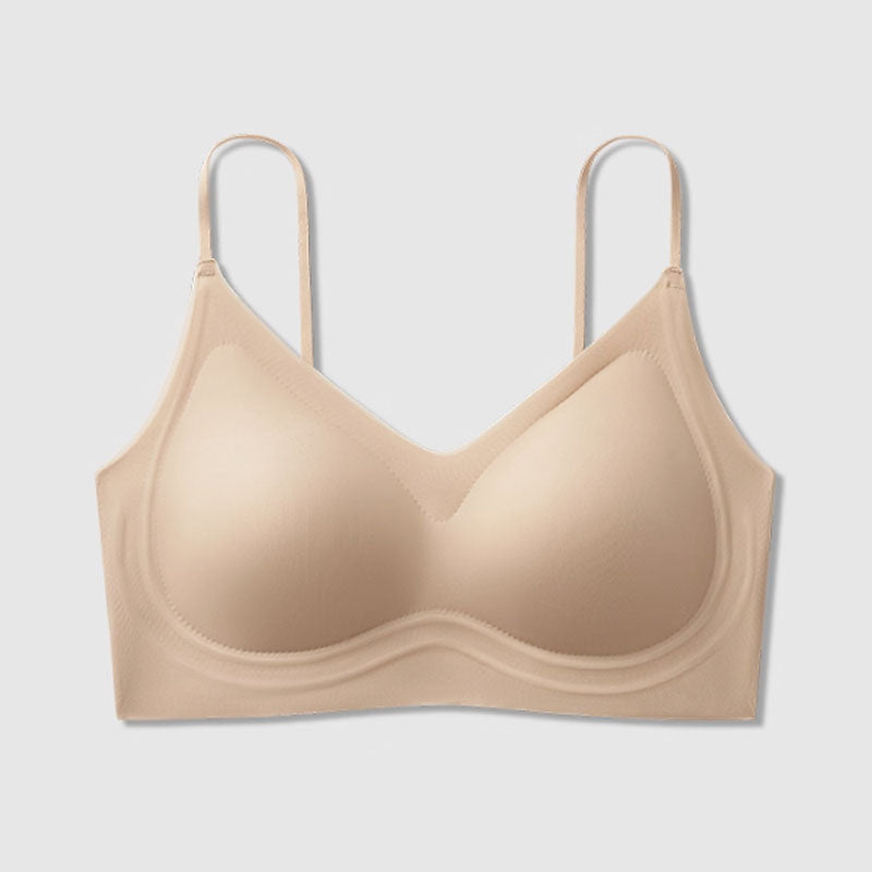 (SG InStock) Ma Ric Ric ChicFlex Thin Straps Multiway Usage Fixed-pad Latex Bra (Wireless. Seamless. lingerie) - TSB31