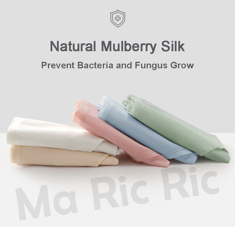 (SG InStock) Mulberry Silk + 60s Cotton Panties. Seamless Underwear, Modal. Comfy- SPT08