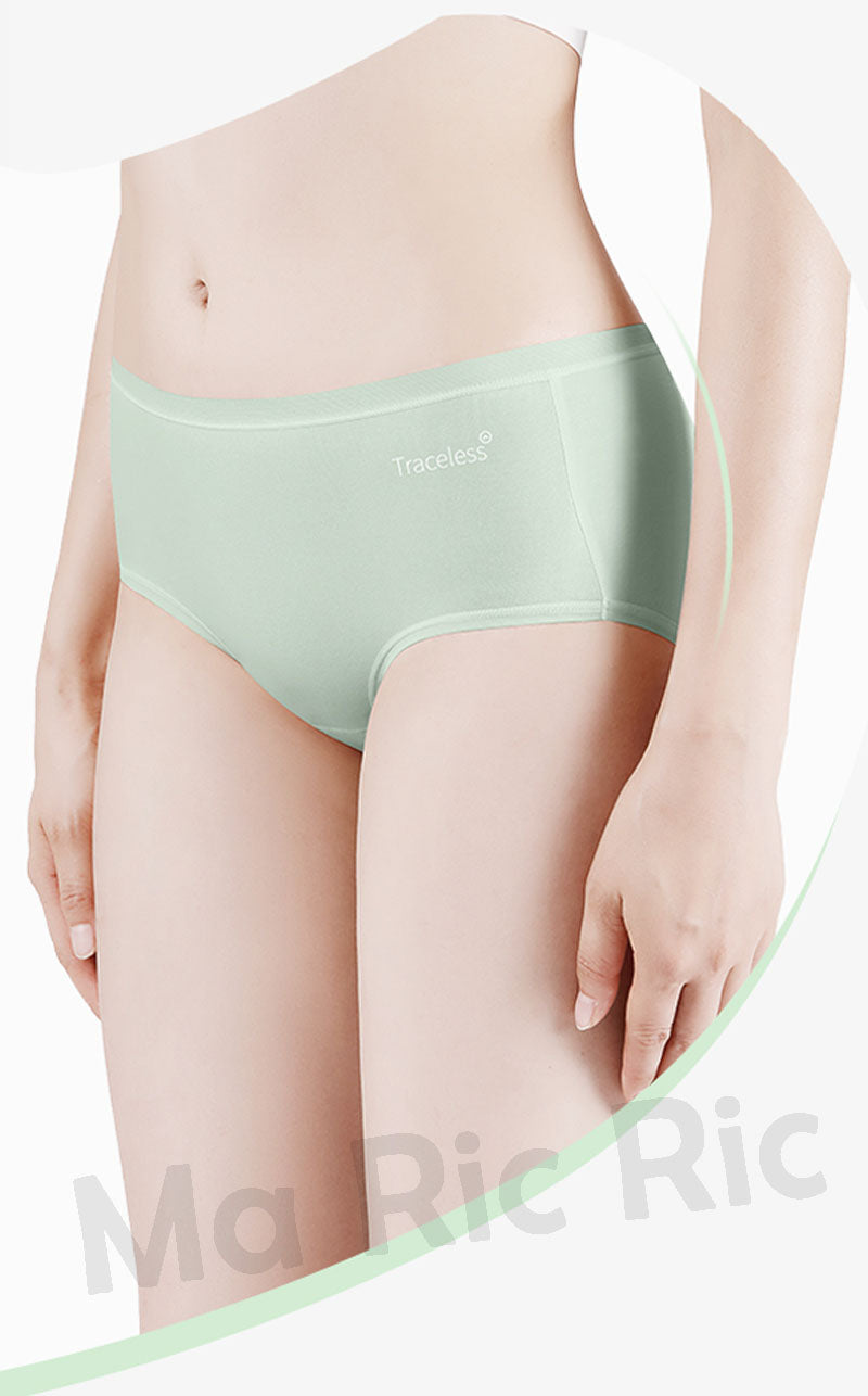 (SG InStock) Mulberry Silk + 60s Cotton Panties. Seamless Underwear, Modal. Comfy- SPT08