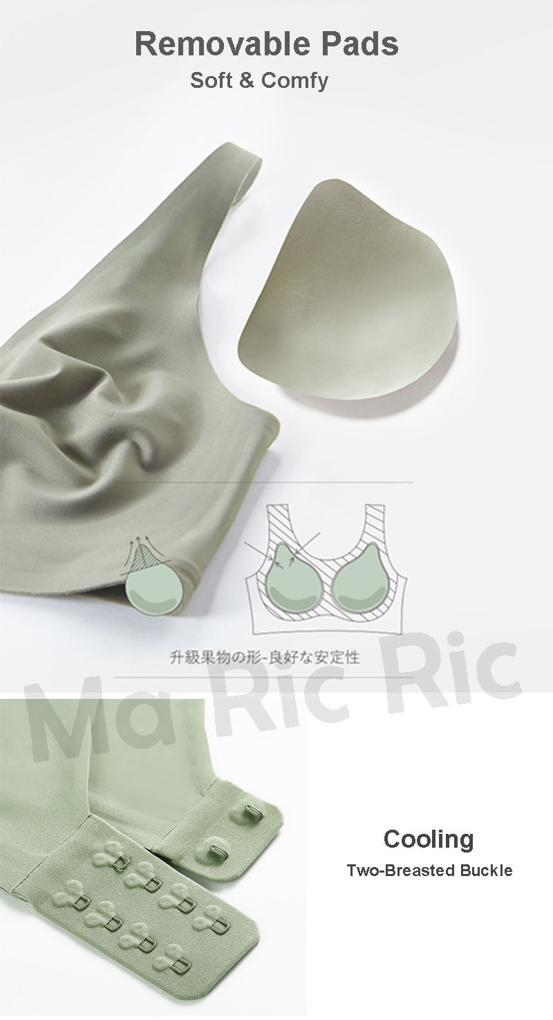 (SG InStock) Japan Suji Bra Seamless Wireless V Neck Latex Bra (Seamless. Strapless. Sports) - TSB13