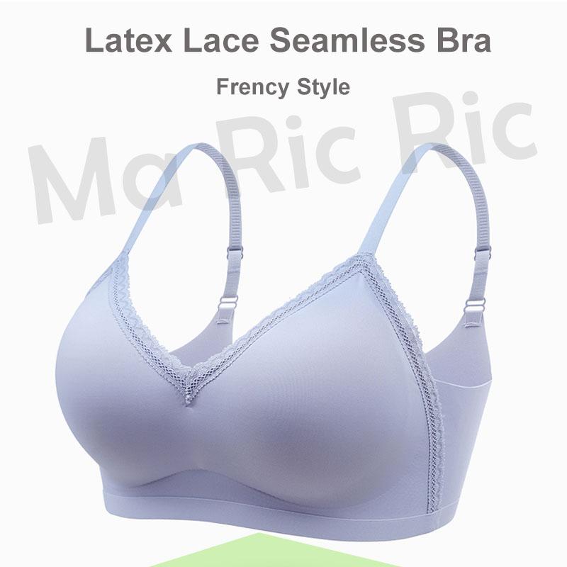 (SG InStock) Thin Strap French Style Lace Seamless Latex Bra. Many Design (Wireless. Seamless. Strapless. Sports) - TSB02