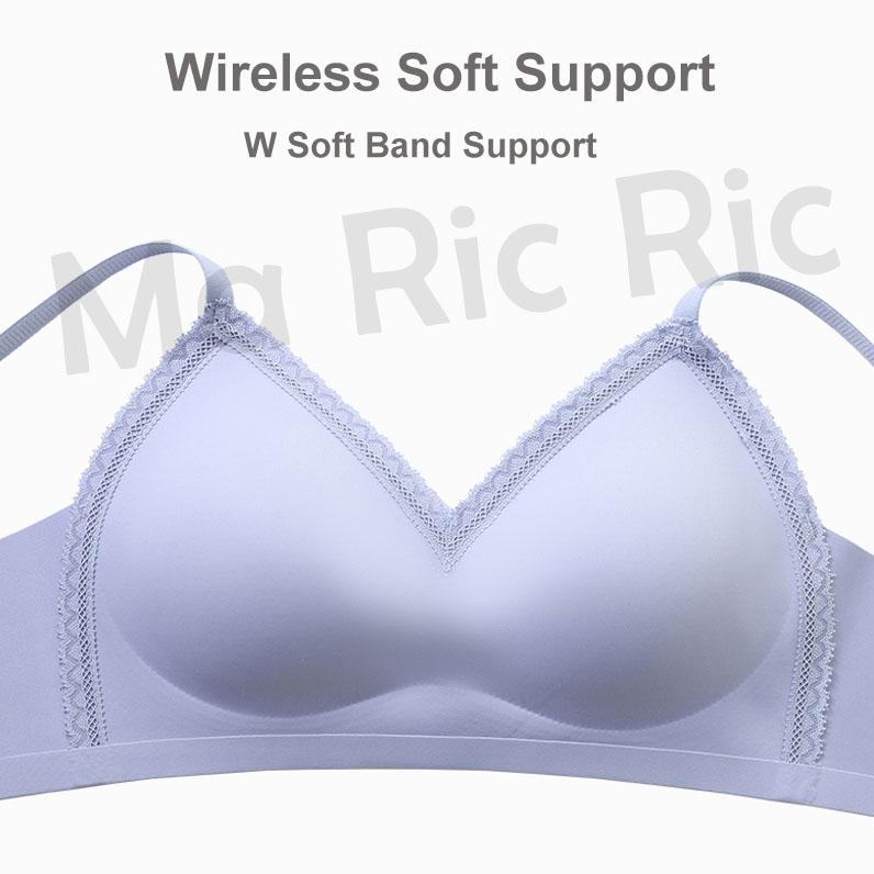 (SG InStock) Thin Strap French Style Lace Seamless Latex Bra. Many Design (Wireless. Seamless. Strapless. Sports) - TSB02