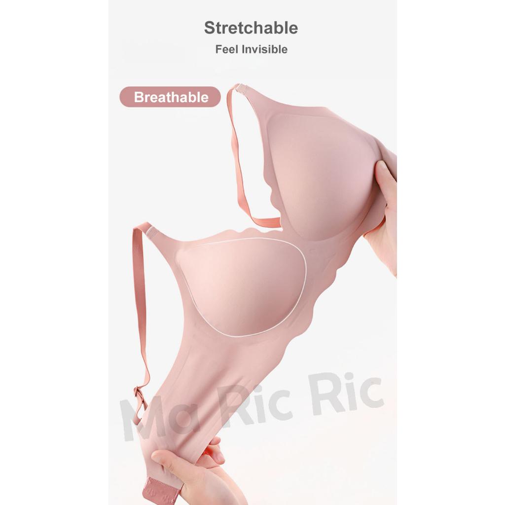 (SG InStock) Suji Two Tone Jelly Support Seamless Latex Bra. Many Design (Wireless. Seamless. Strapless. Sports) - TSB04