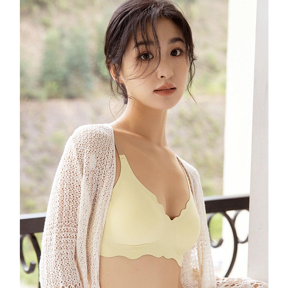 (SG InStock) Suji Two Tone Jelly Support Seamless Latex Bra. Many Design (Wireless. Seamless. Strapless. Sports) - TSB04