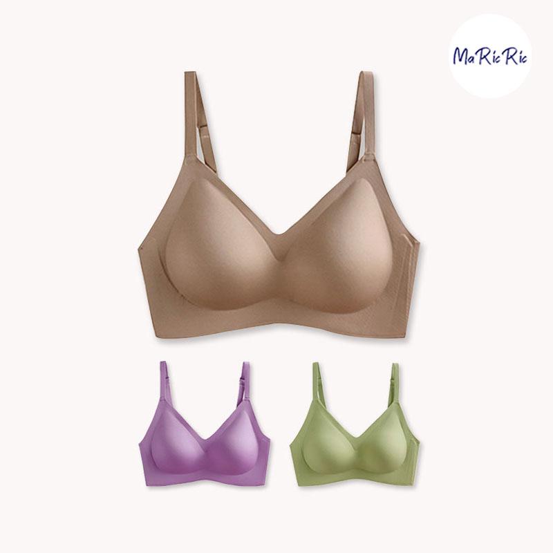 (SG InStock) Natural Thin Strap Adjustable Latex Bra. Many Design (Wireless. Seamless. Strapless. Sports) - TSB05