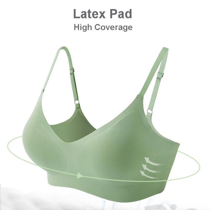 (SG InStock) Natural Thin Strap U Back Latex Bra. Many Design (Seamless. Strapless. Comfy. Sports) - TSB06