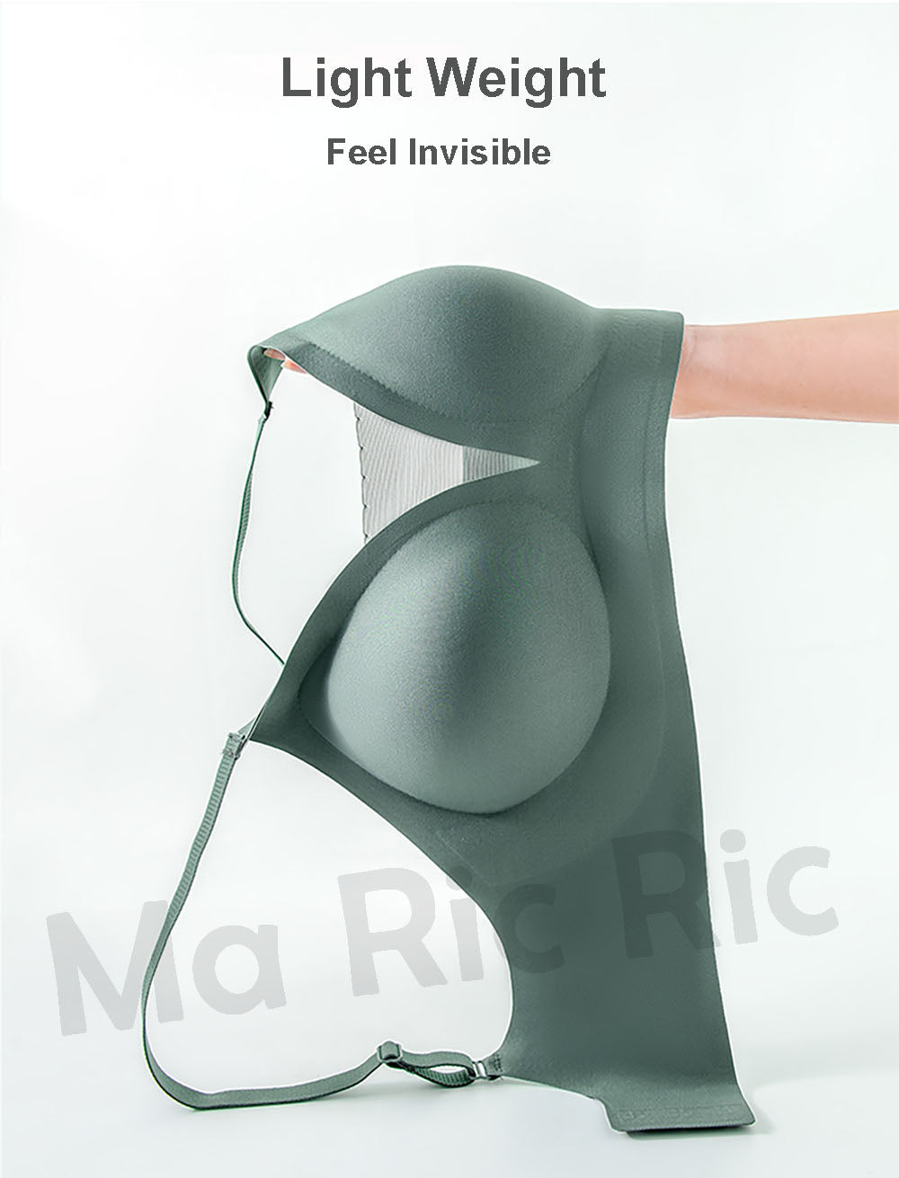 (SG InStock) Japan Suji V Neck Mesh Seamless Latex Bra (Seamless. Strapless. Sports) - TSB17