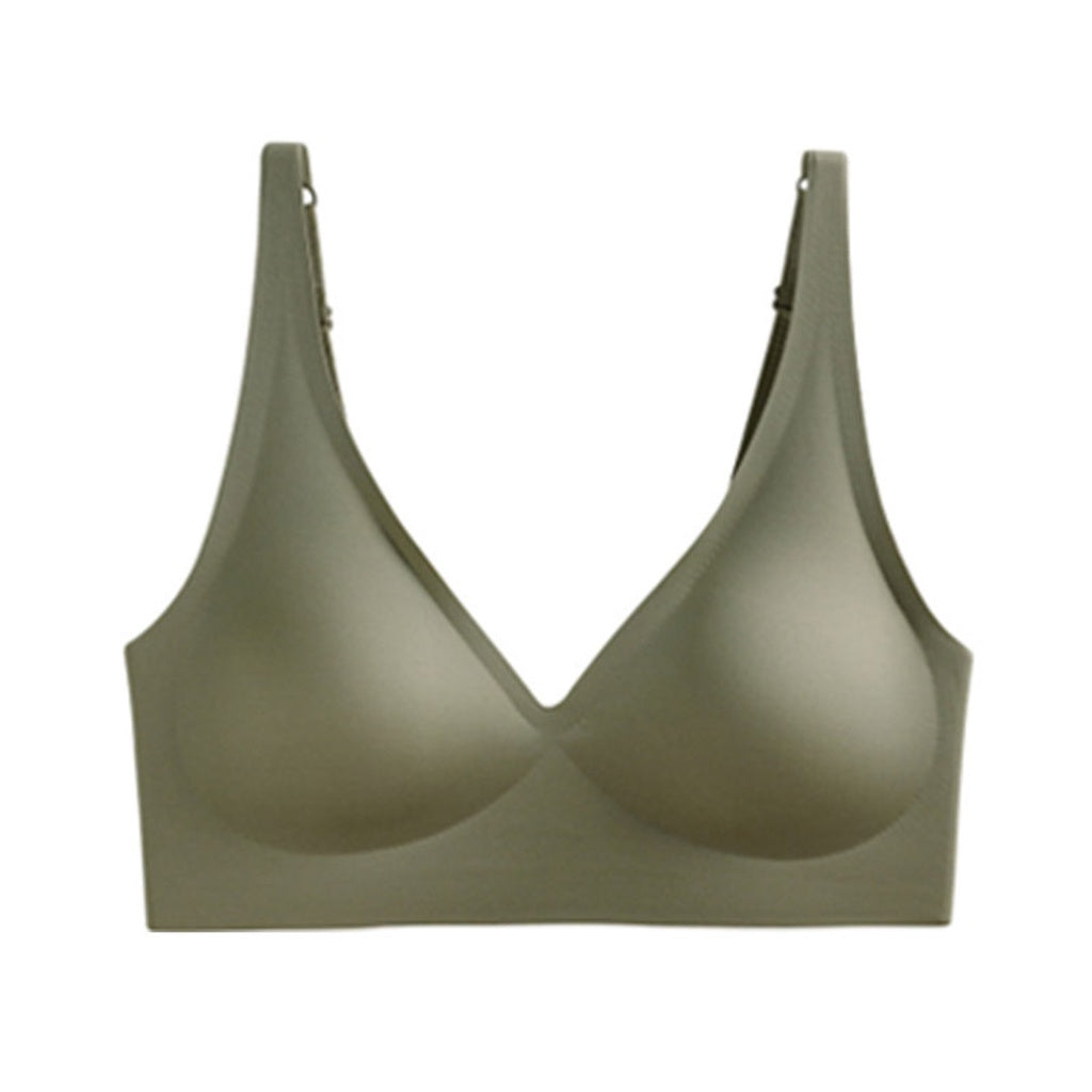 (SG InStock) Japan Suji Bra Seamless Wireless V Neck Latex Bra (Seamless. Strapless. Sports) - TSB13