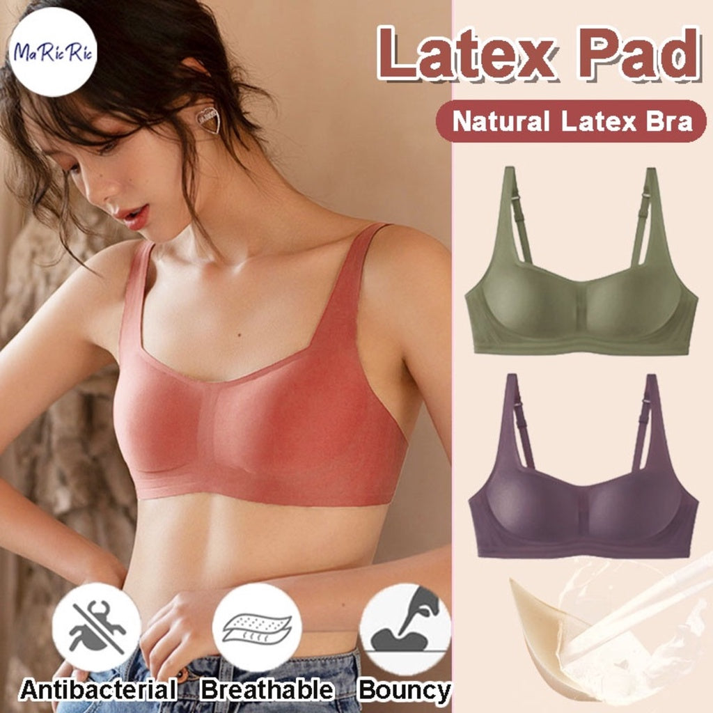 (SG InStock) Metwo Square Pad Jelly Support Latex Bra. Many Design (Seamless. Strapless. Comfy. Sports) - TSB10