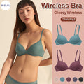 (SG InStock) Japan Glossy Thin Pad Seamless Bra (Wireless. Strapless. Push up) - MBA12