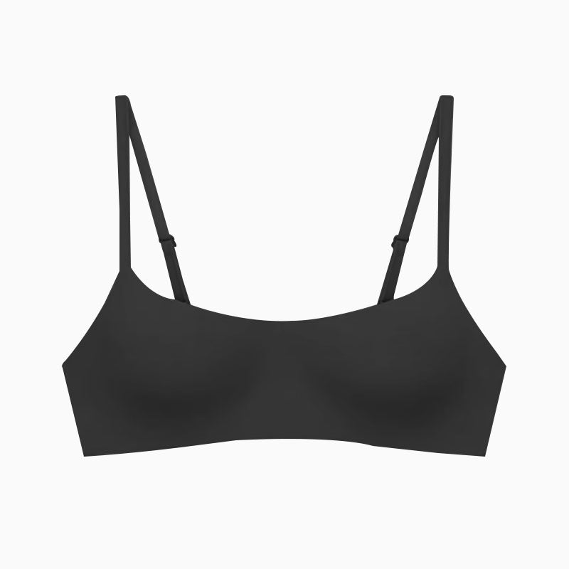 (SG InStock) Ultra Soft Thin Pad Scoop-Neck Mochi Bra (Half Cup. Wireless. Seamless. lingerie) - MBA17