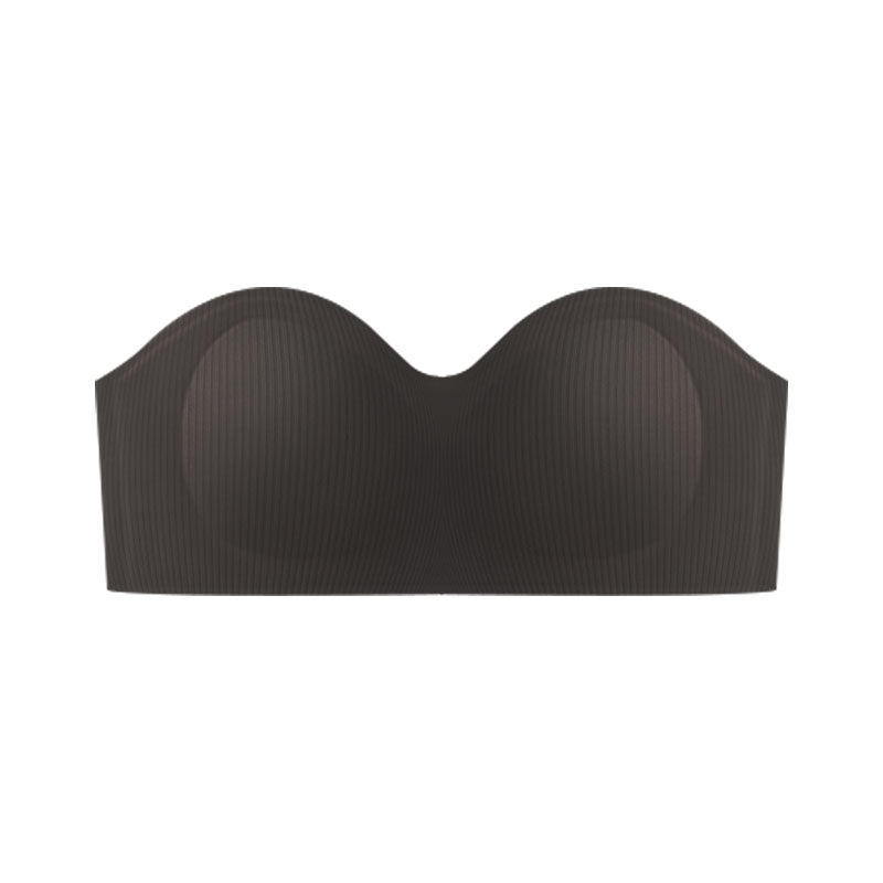 (SG InStock) Ma Ric Ric StayUp Curve Non-Slip Strapless Ultra Push Up Latex Bra (Wireless. Seamless. lingerie) - TSB33