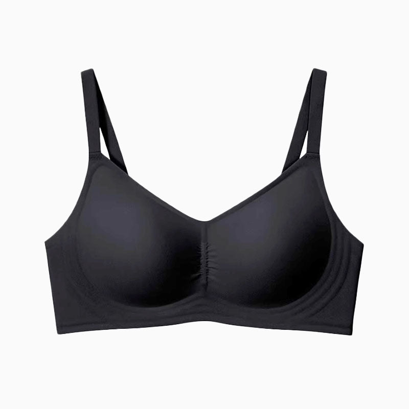 Suji Semi-Fixed Pad Mocha Jelly Support Latex Bra (Wireless. Seamless. lingerie) - TSB25