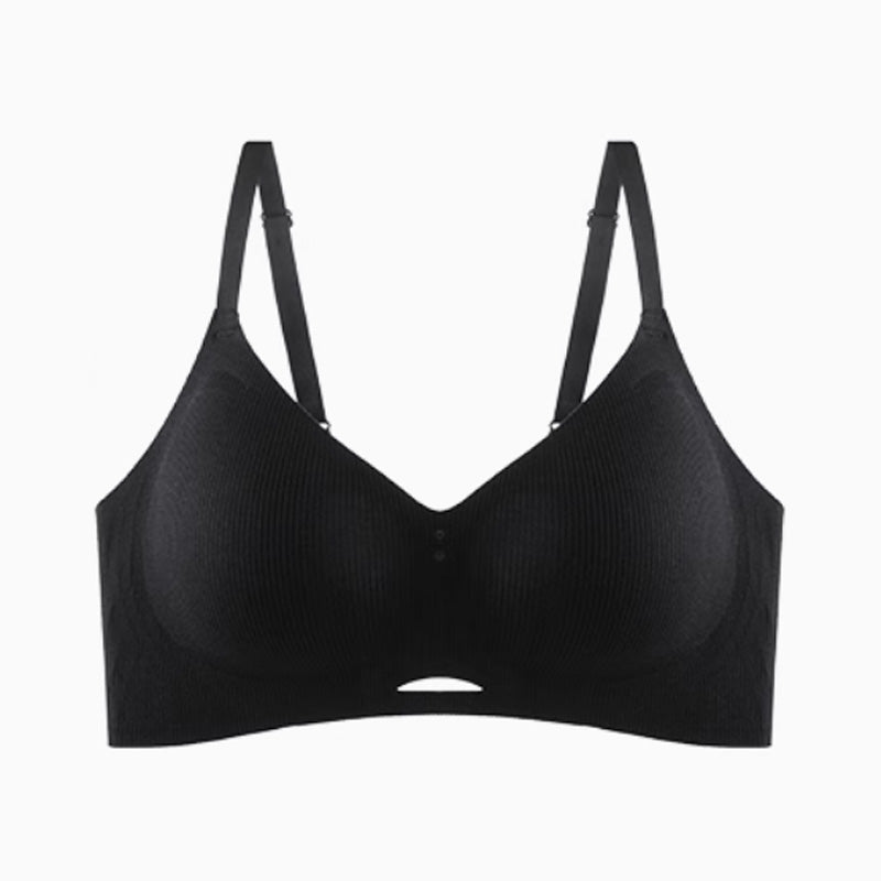 (SG InStock) Ma Ric Ric Dusty Color Style Semi-Fixed Pad Wireless Latex Bra (Wireless. Seamless. lingerie) - TSB30