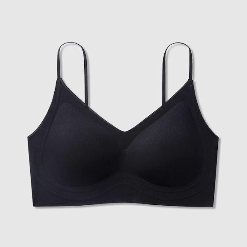 (SG InStock) Ma Ric Ric ChicFlex Thin Straps Multiway Usage Fixed-pad Latex Bra (Wireless. Seamless. lingerie) - TSB31