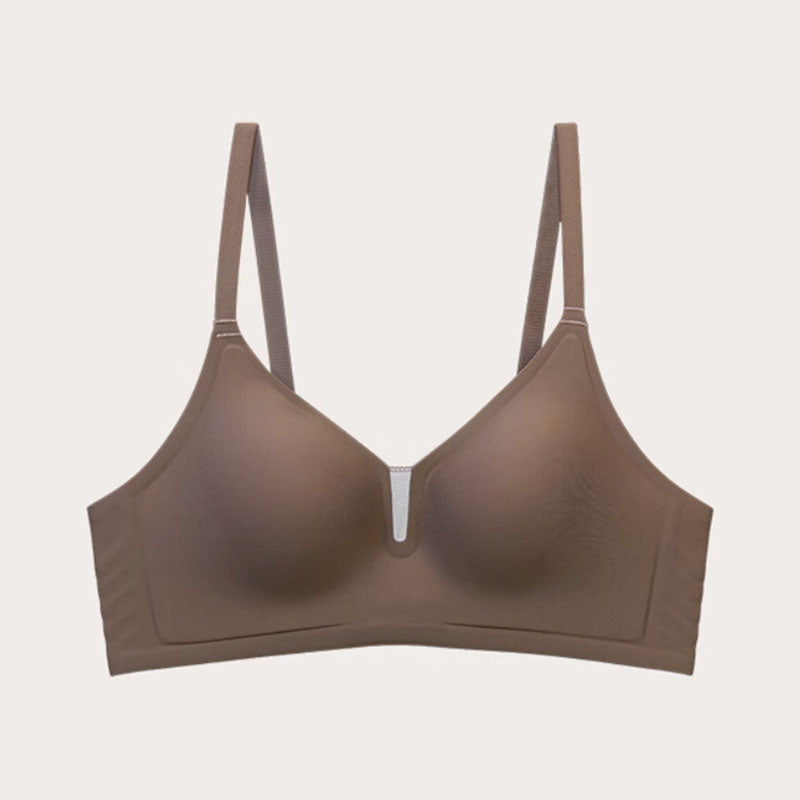 (SG InStock) Ma Ric Ric Silky Soft Jelly Support Fixed Pad Wireless Latex Bra (Wireless. Seamless. lingerie) - TSB28