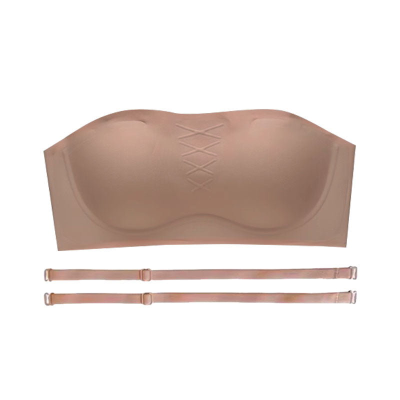 (SG InStock) Ma Ric Ric Cloud-Like Secure Fit Anti-Slip Strapless Tube Bra (Wireless. Seamless. lingerie) - TSB26
