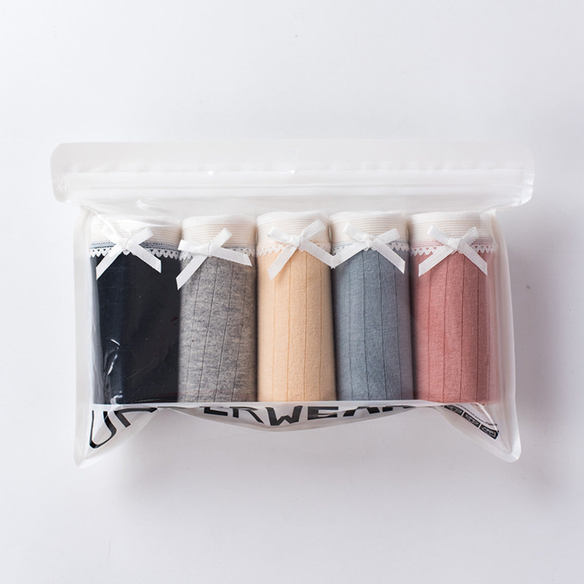 (SG InStock) 5 Pcs Set Low-Waist Antibacterial Cotton Panties (Ladies. Girls. Panty. Underwear. Underpants) LPT 11-24