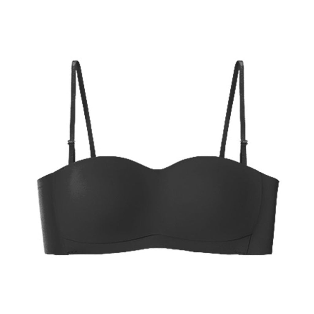 (SG InStock) Breathable Mesh Thin Pad Seamless Strapless Bra  (Wireless. Seamless. Strapless. Push up) - MBA09