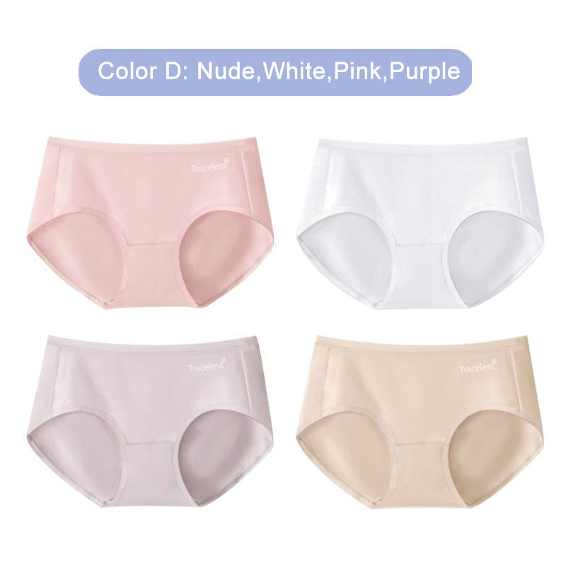 (SG InStock) Mulberry Silk + 60s Cotton Panties. Seamless Underwear, Modal. Comfy- SPT08