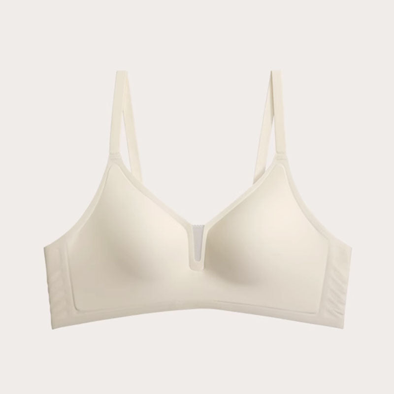 (SG InStock) Ma Ric Ric Silky Soft Jelly Support Fixed Pad Wireless Latex Bra (Wireless. Seamless. lingerie) - TSB28