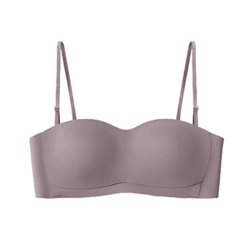 (SG InStock) Breathable Mesh Thin Pad Seamless Strapless Bra  (Wireless. Seamless. Strapless. Push up) - MBA09