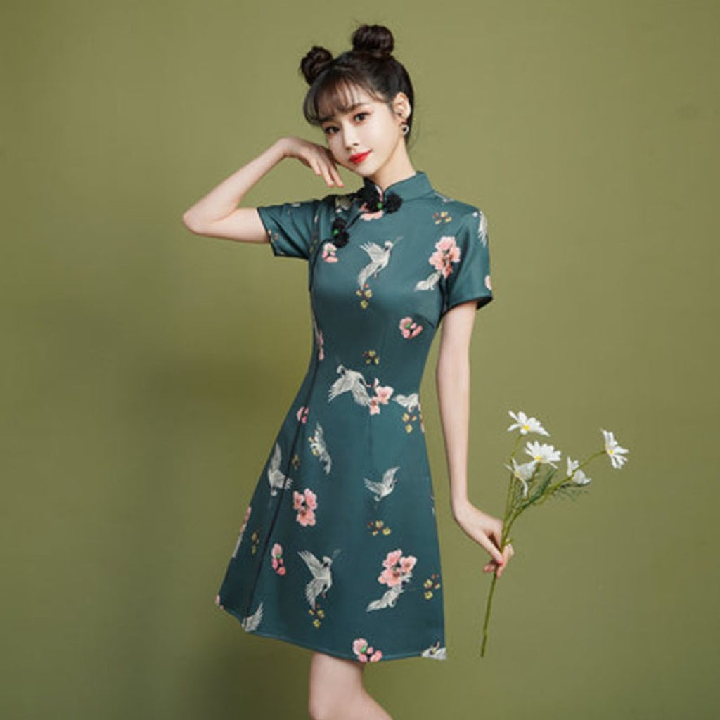 [SG InStock] 2025 Newest A Line Modern Style CheongSam. Qipao★CNY★Traditional★Dress★Elegant★Fast Delivery - CSB