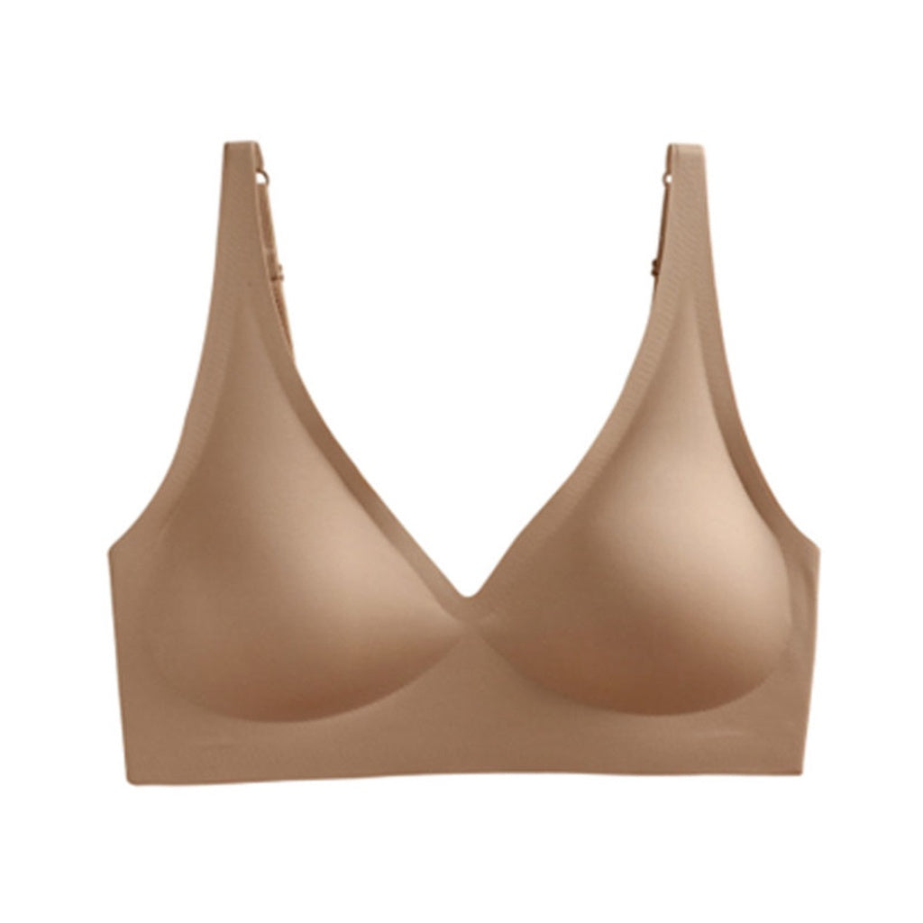 (SG InStock) Japan Suji Bra Seamless Wireless V Neck Latex Bra (Seamless. Strapless. Sports) - TSB13