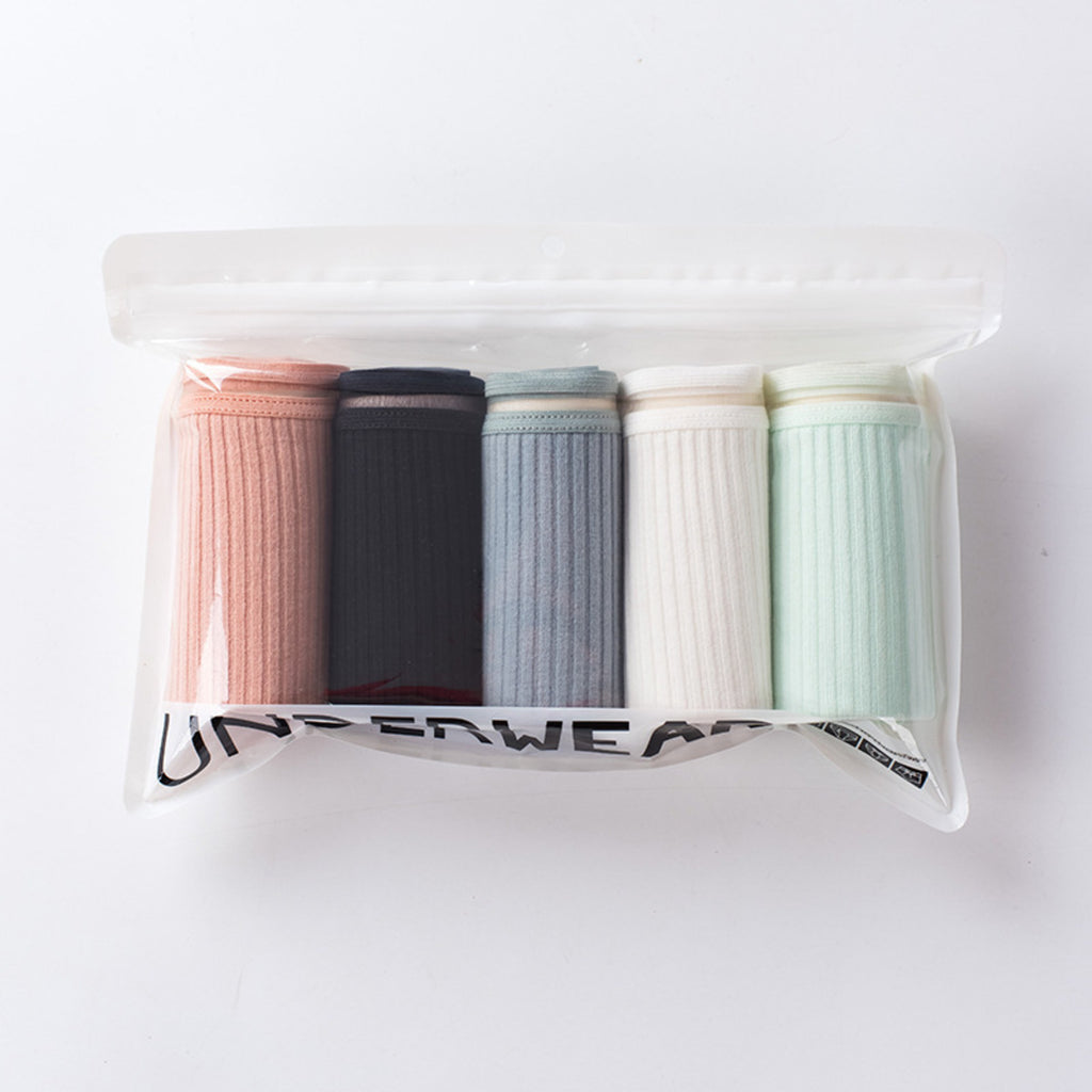 (SG InStock) 5 Pcs Set Low-Waist Antibacterial Cotton Panties (Ladies. Girls. Panty. Underwear. Underpants) LPT 11-24