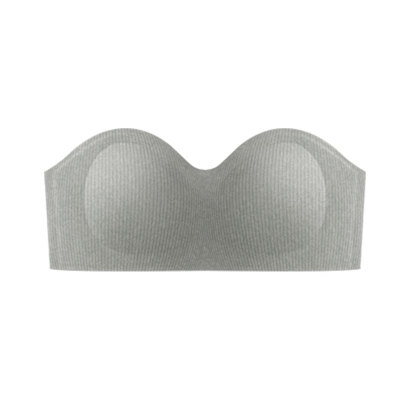 (SG InStock) Ma Ric Ric StayUp Curve Non-Slip Strapless Ultra Push Up Latex Bra (Wireless. Seamless. lingerie) - TSB33