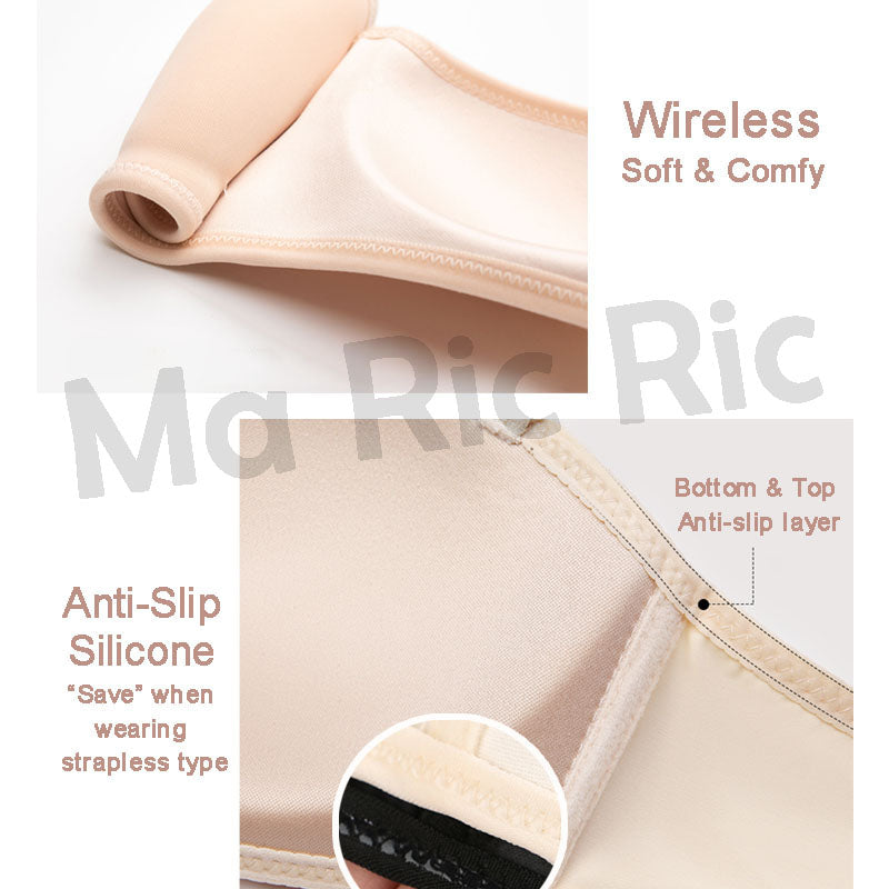 (SG InStock)  Half Cup Anti-Slip Bra Series (Wireless. Seamless. Strapless. Push up) - MBA06
