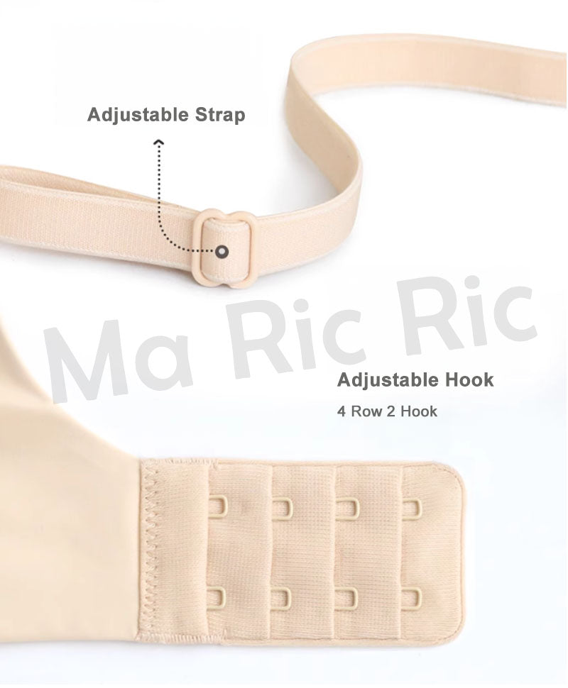 (SG InStock) Ultra Soft Thin Pad Scoop-Neck Mochi Bra (Half Cup. Wireless. Seamless. lingerie) - MBA17