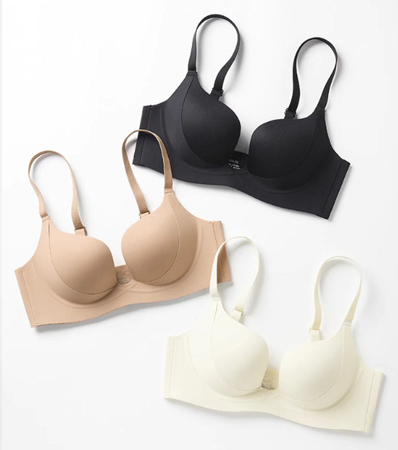 (SG InStock) Deep V UpLift U Shape Push Up Wireless Bra (Wireless. Seamless. lingerie)-MBA18