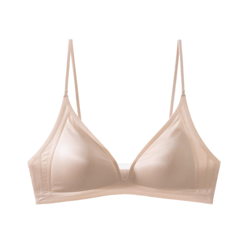 (SG InStock) MaRicRic SilkEase French Style Seamless Wireless Triangle Bra (Wireless. Seamless. lingerie) - TSB35