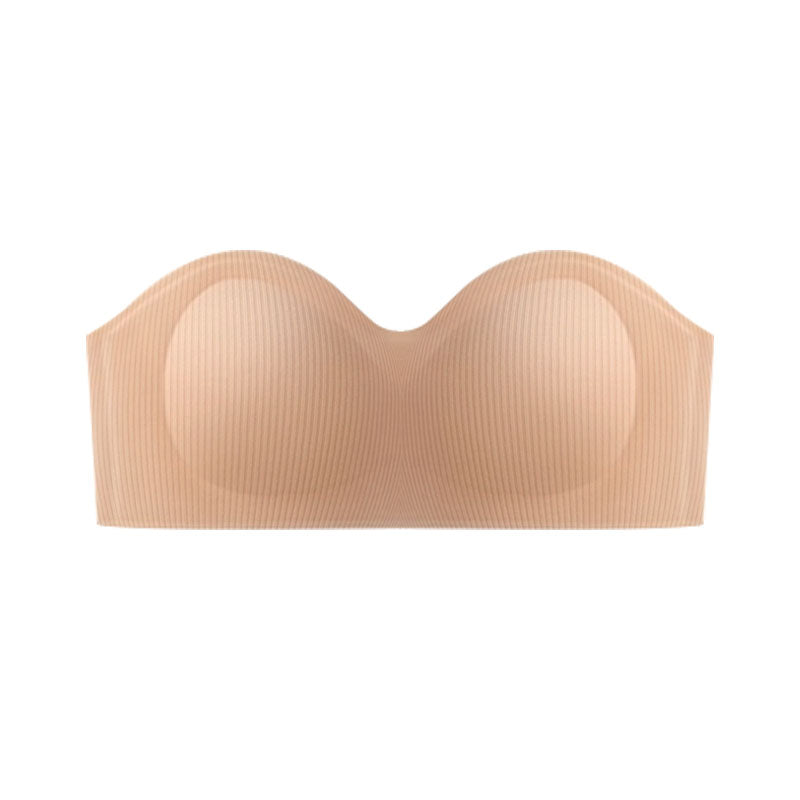 (SG InStock) Ma Ric Ric StayUp Curve Non-Slip Strapless Ultra Push Up Latex Bra (Wireless. Seamless. lingerie) - TSB33