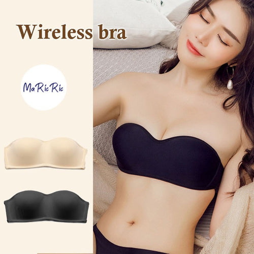 (SG InStock)  Half Cup Anti-Slip Bra Series (Wireless. Seamless. Strapless. Push up) - MBA06