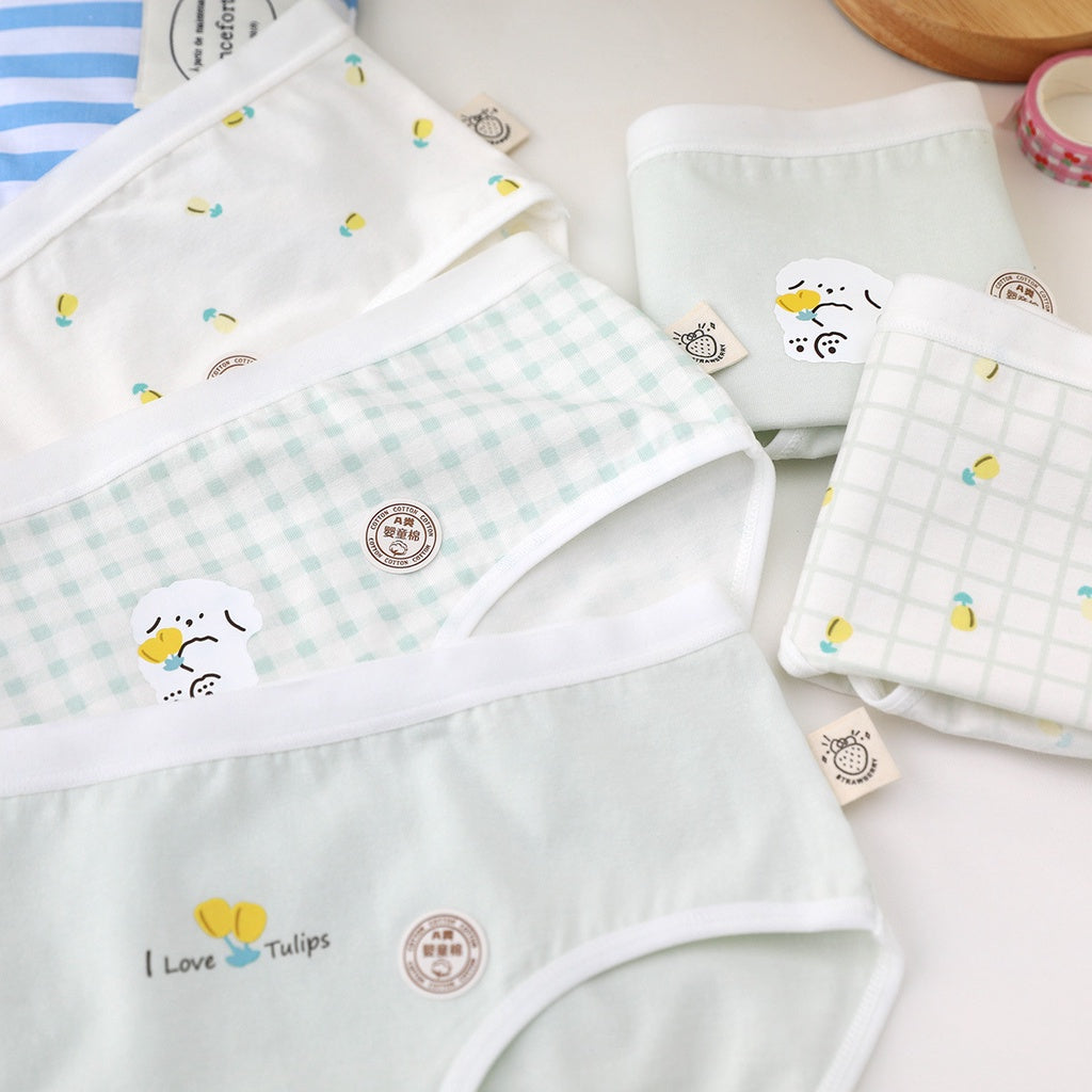 (SG InStock) Ma Ric Ric 5 Pcs Set Low-Waist Antibacterial Cotton Panties (Ladies. Girls. Underwear. Underpants) LPT 1-10