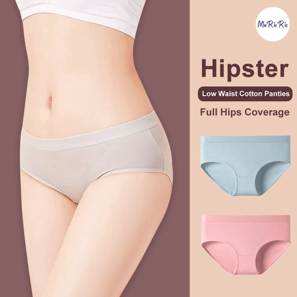 [SG InStock] Hipster Full Hips Coverage Low Waist Cotton Panties (Ladies. Girls. Panty. Underwear. Underpants) - MIS05